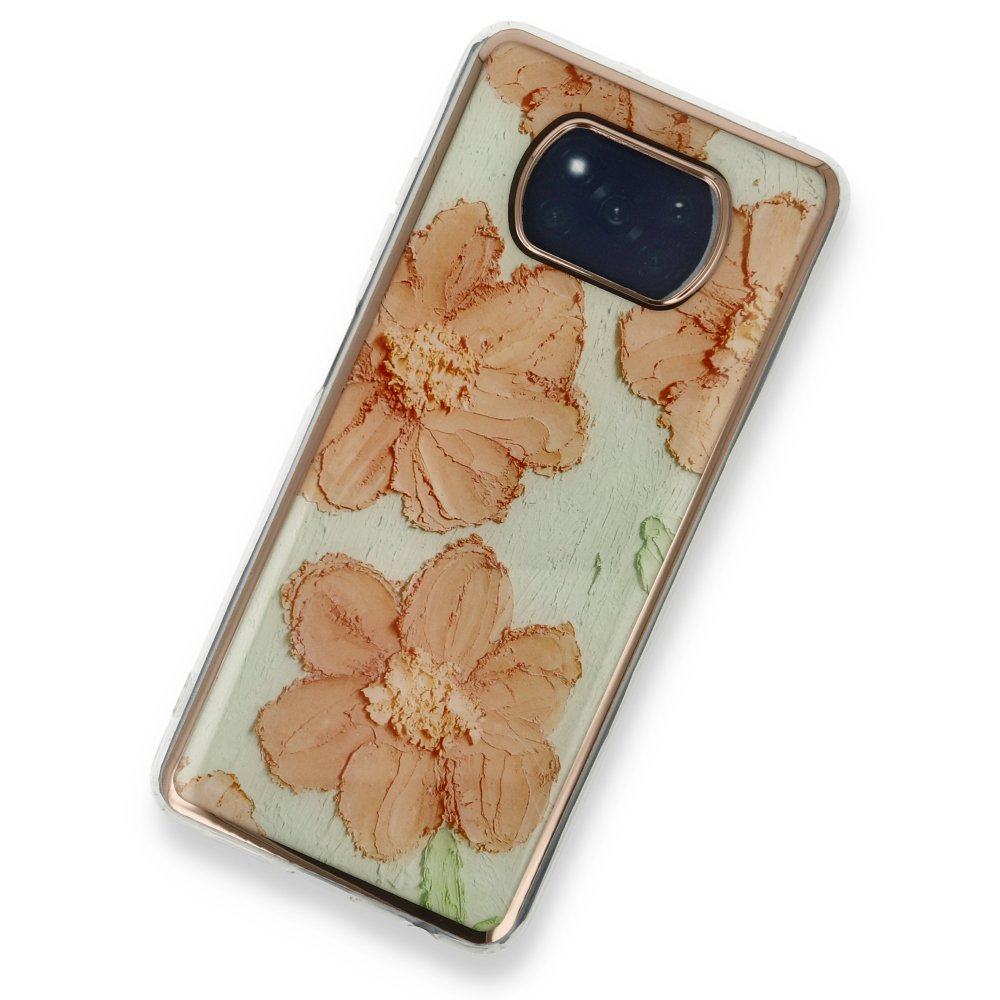 Newface Xiaomi Pocophone X3 Kılıf Çiçekli Silikon - Rose