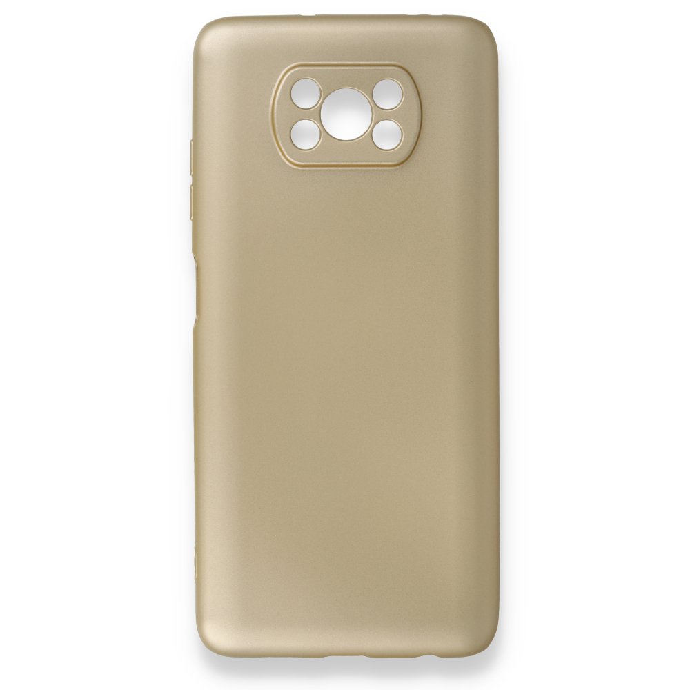 Newface Xiaomi Pocophone X3 Kılıf First Silikon - Gold