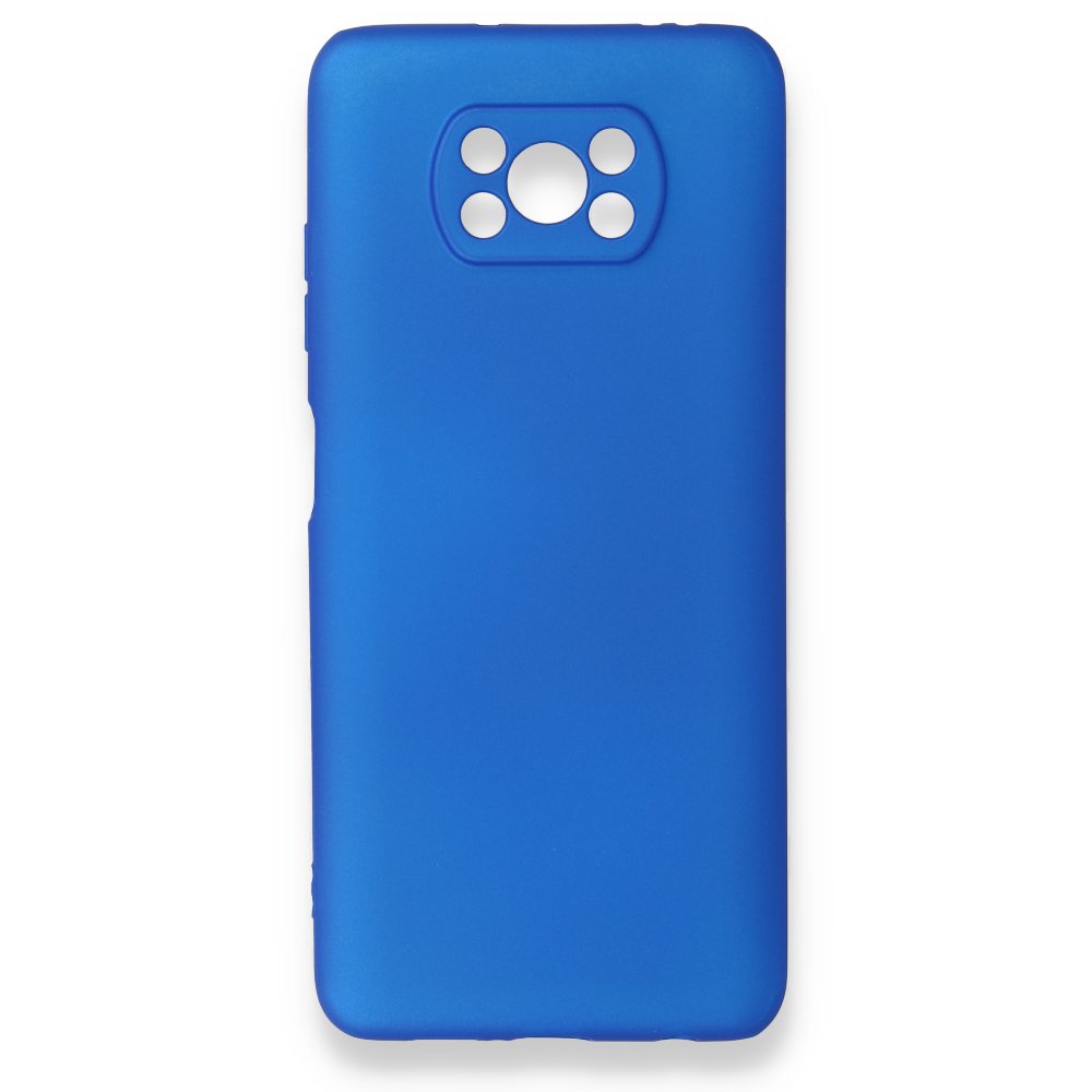 Newface Xiaomi Pocophone X3 Pro Kılıf First Silikon - Mavi