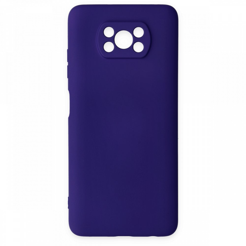 Newface Xiaomi Pocophone X3 Pro Kılıf Nano içi Kadife Silikon - Mor