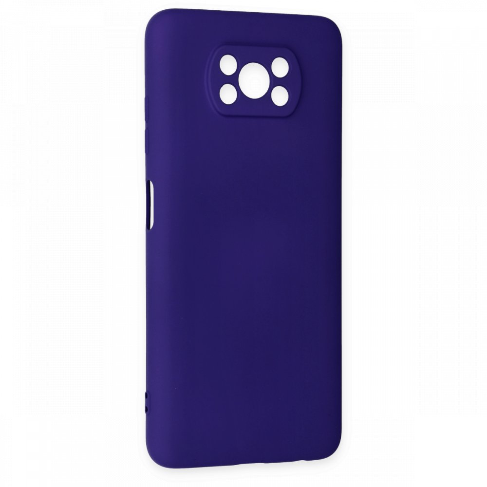 Newface Xiaomi Pocophone X3 Pro Kılıf Nano içi Kadife Silikon - Mor