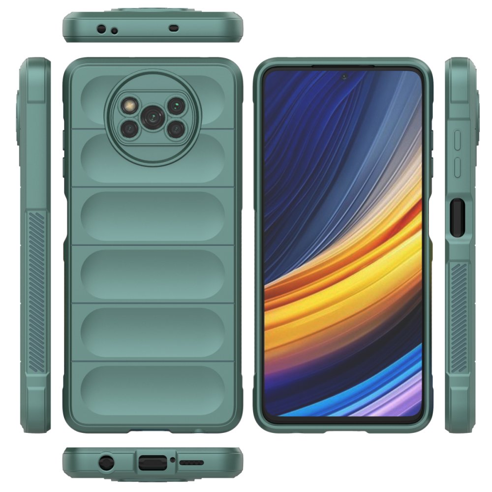 Newface Xiaomi Pocophone X3 Pro Kılıf Optimum Silikon - Koyu Yeşil