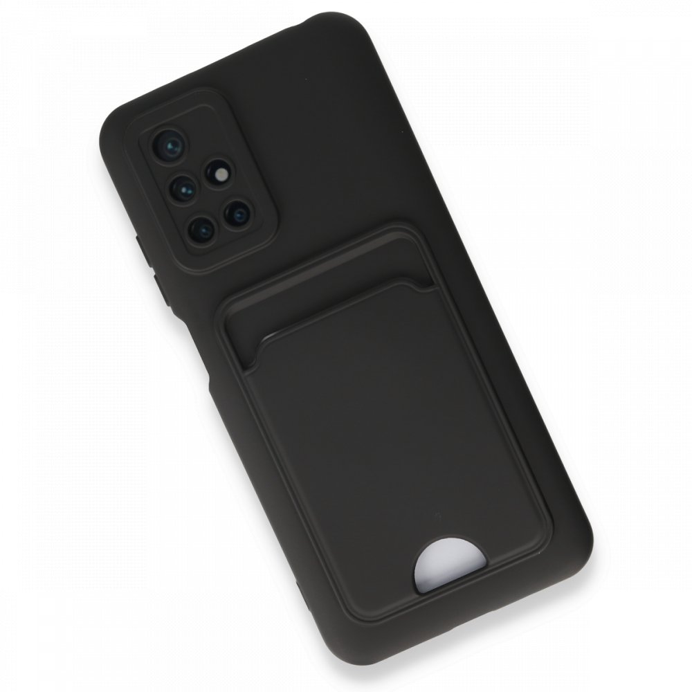 Newface Xiaomi Redmi 10 2022 Kılıf Kelvin Kartvizitli Silikon - Siyah