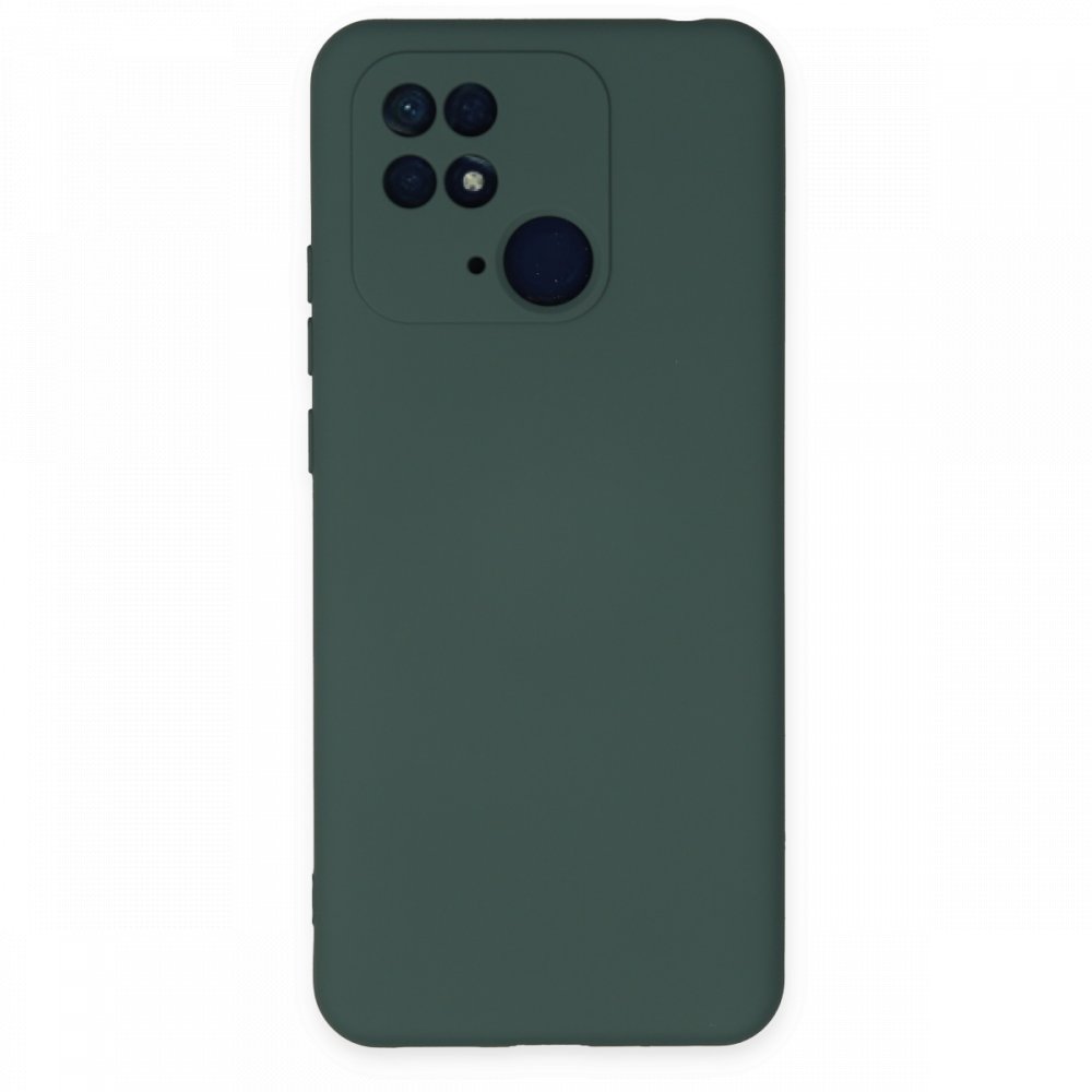 Newface Xiaomi Poco C40 Kılıf Nano içi Kadife Silikon - Koyu Yeşil