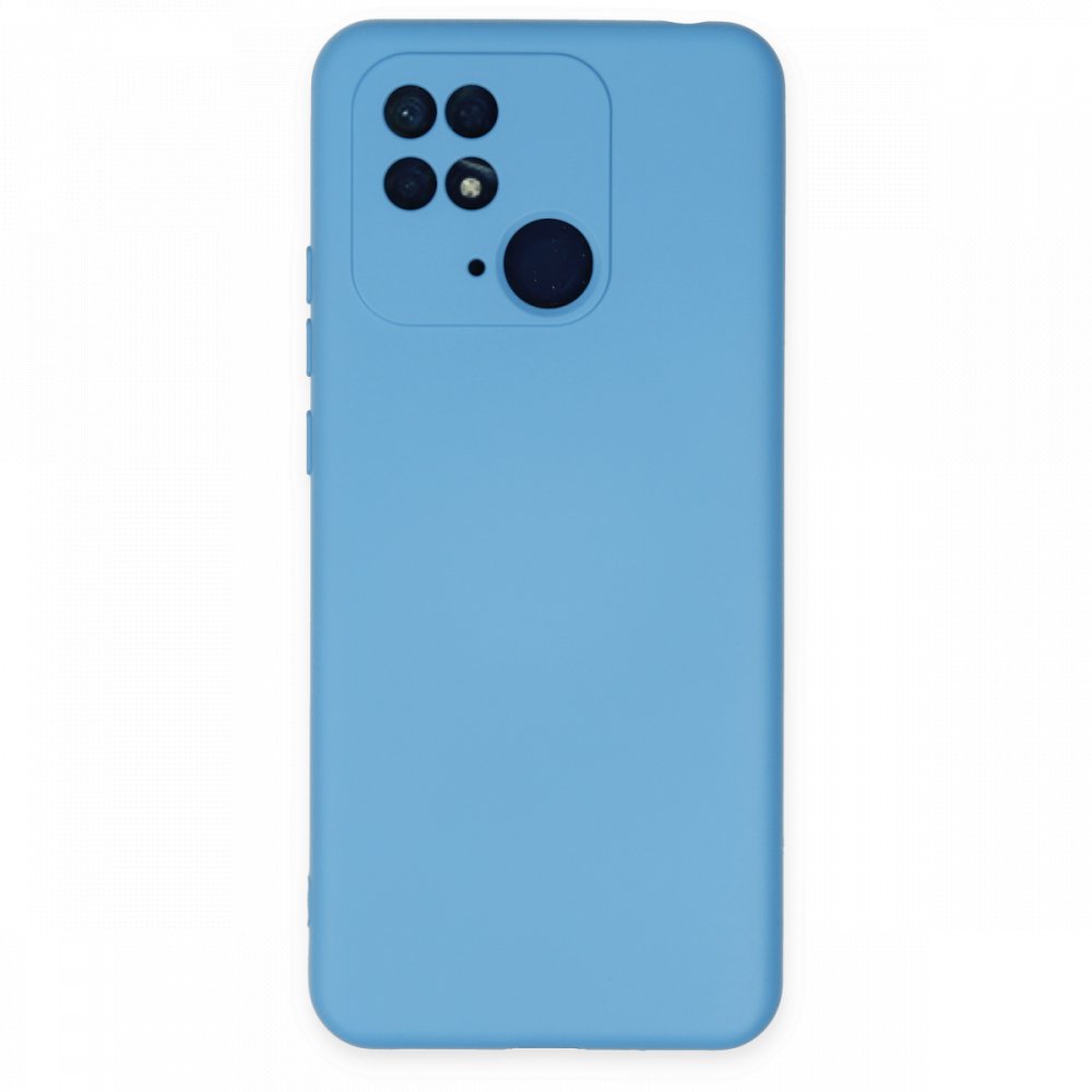 Newface Xiaomi Poco C40 Kılıf Nano içi Kadife Silikon - Mavi