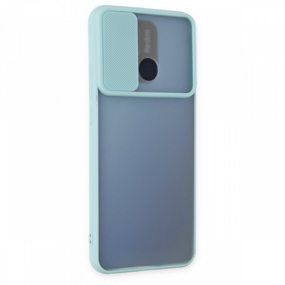Newface Xiaomi Poco C40 Kılıf Palm Buzlu Kamera Sürgülü Silikon - Turkuaz