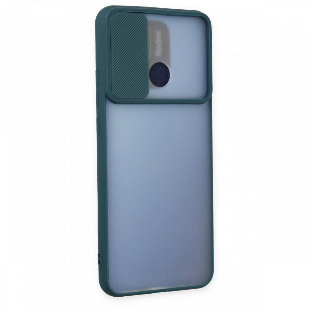 Newface Xiaomi Redmi 10C Kılıf Palm Buzlu Kamera Sürgülü Silikon - Yeşil