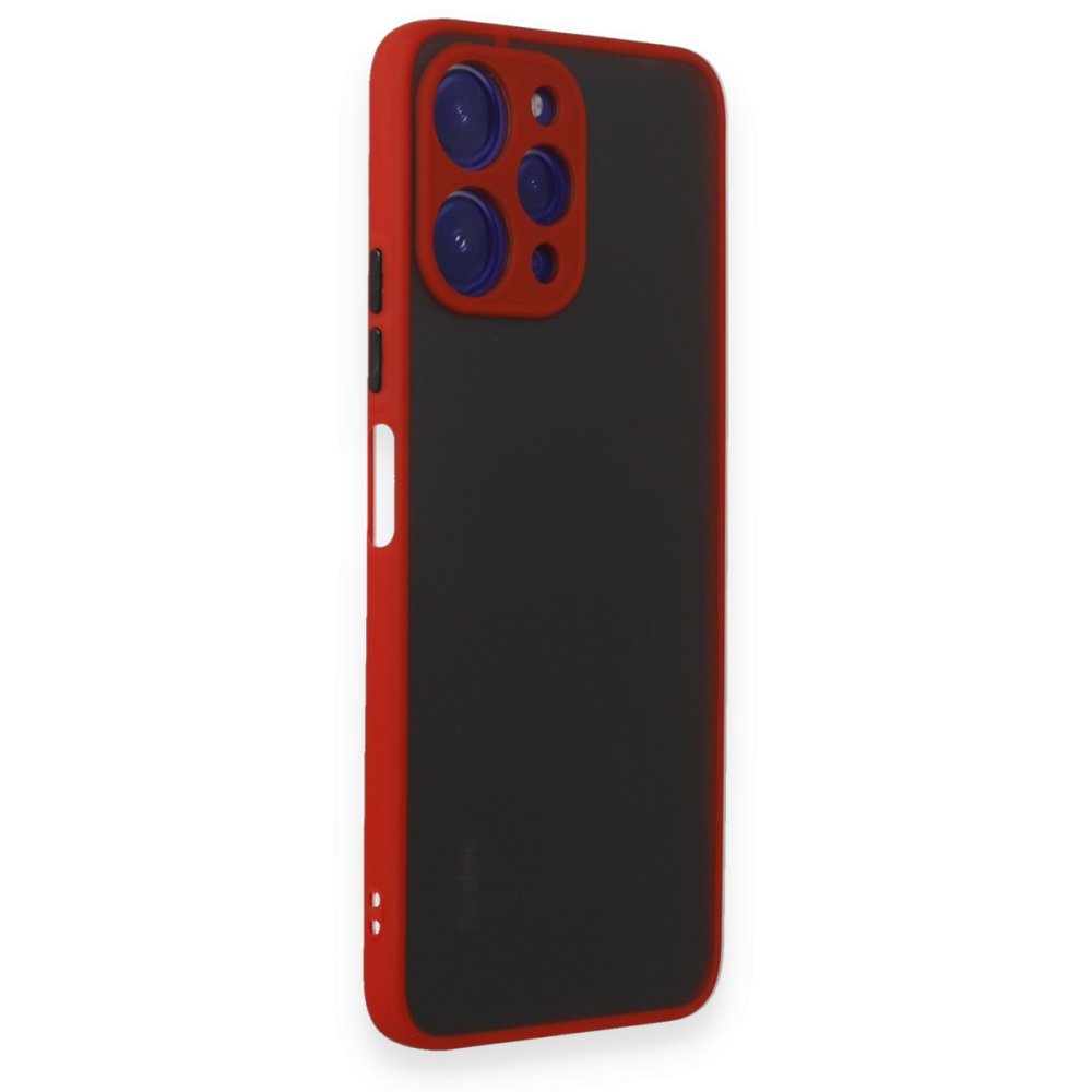 Newface Xiaomi Redmi 12 Kılıf Montreal Silikon Kapak - Kırmızı