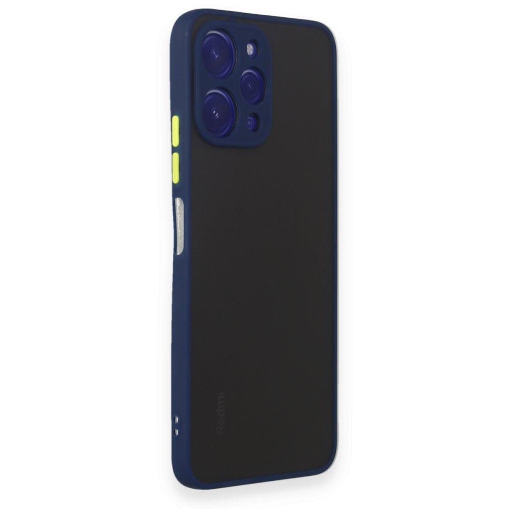 Newface Xiaomi Redmi 12 Kılıf Montreal Silikon Kapak - Lacivert