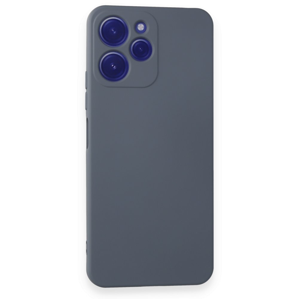 Newface Xiaomi Redmi 12 Kılıf Nano içi Kadife Silikon - Gri