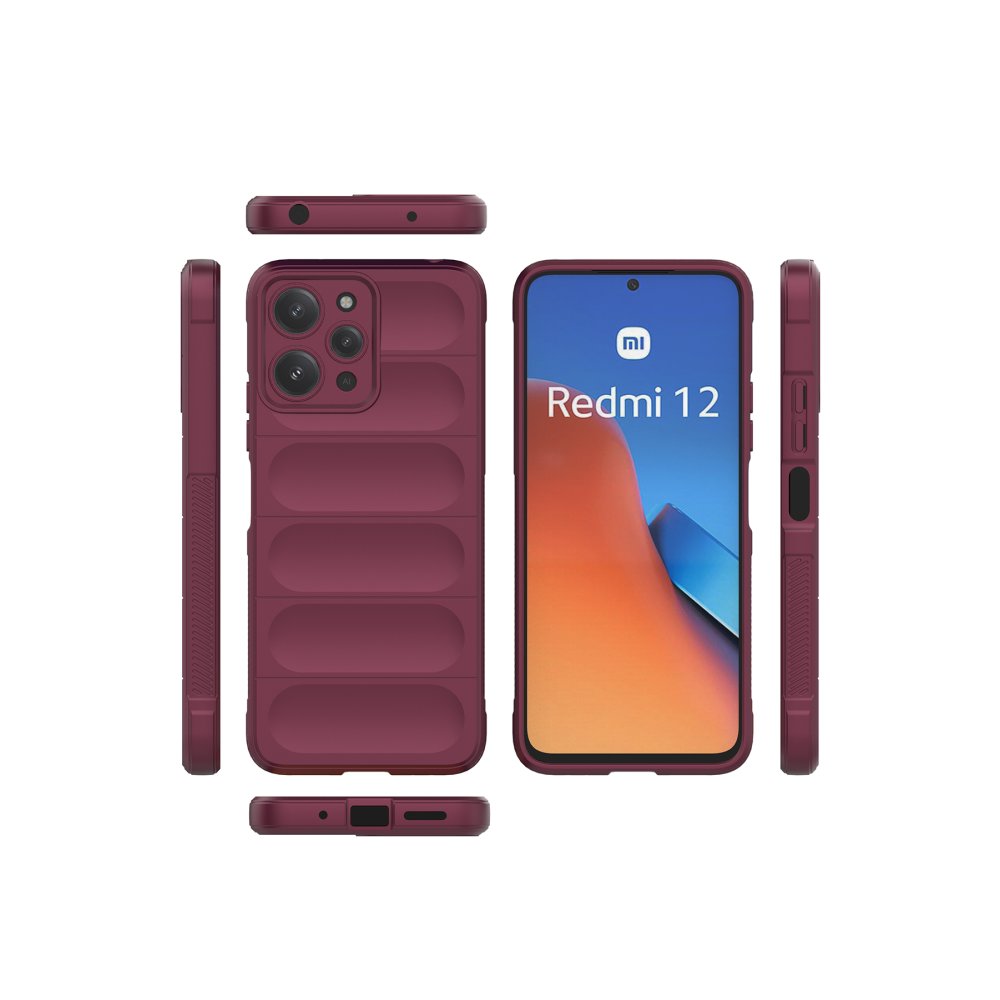 Newface Xiaomi Redmi 12 Kılıf Optimum Silikon - Bordo