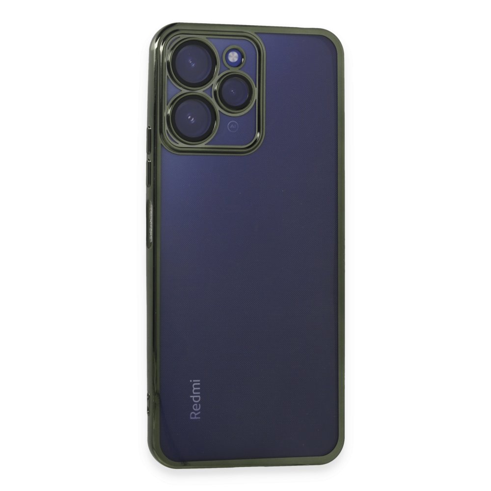 Newface Xiaomi Redmi 12 Kılıf Razer Lensli Silikon - Yeşil