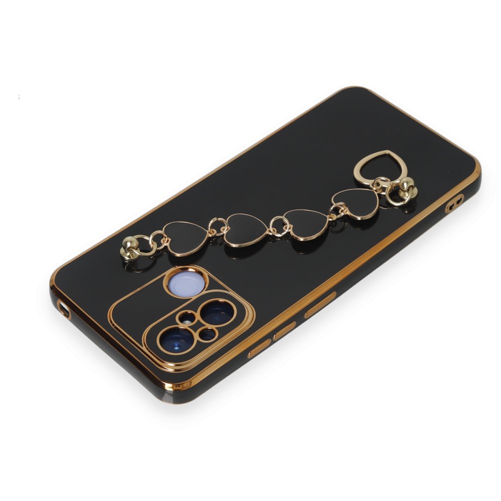 Newface Xiaomi Redmi 12C Kılıf Esila Silikon - Siyah