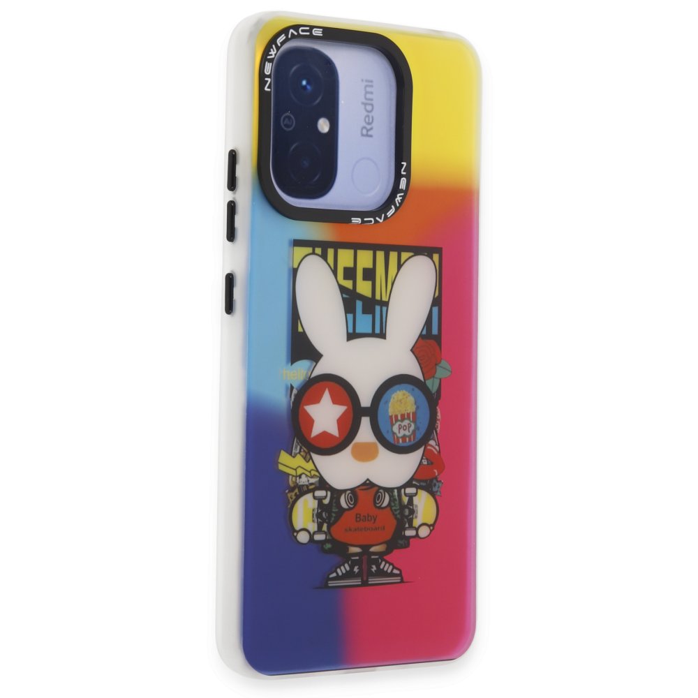 Newface Xiaomi Redmi 12C Kılıf Estoril Desenli Kapak - Estoril - 10