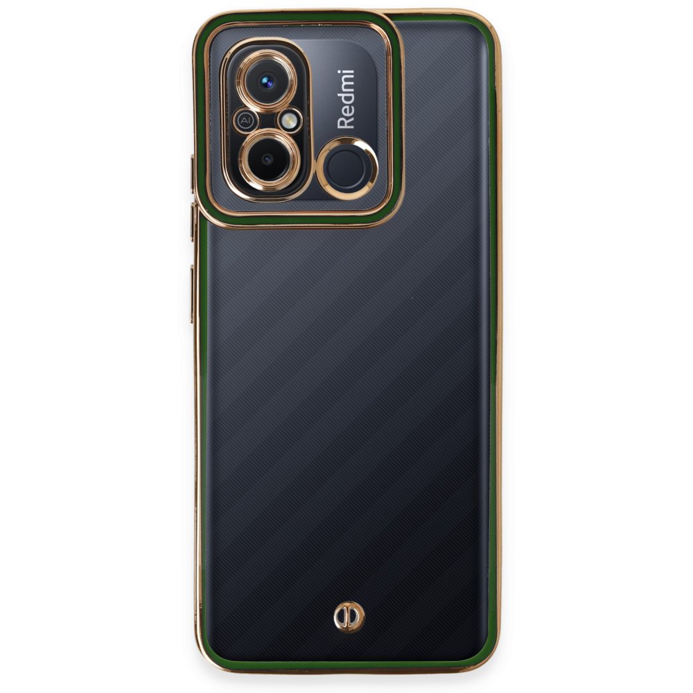 Newface Xiaomi Redmi 12C Kılıf Liva Lens Silikon - Yeşil