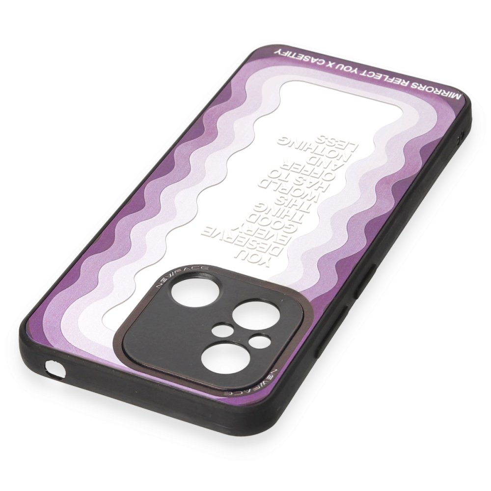 Newface Xiaomi Redmi 12C Kılıf Mirror Desenli Kapak - Mirror - 5