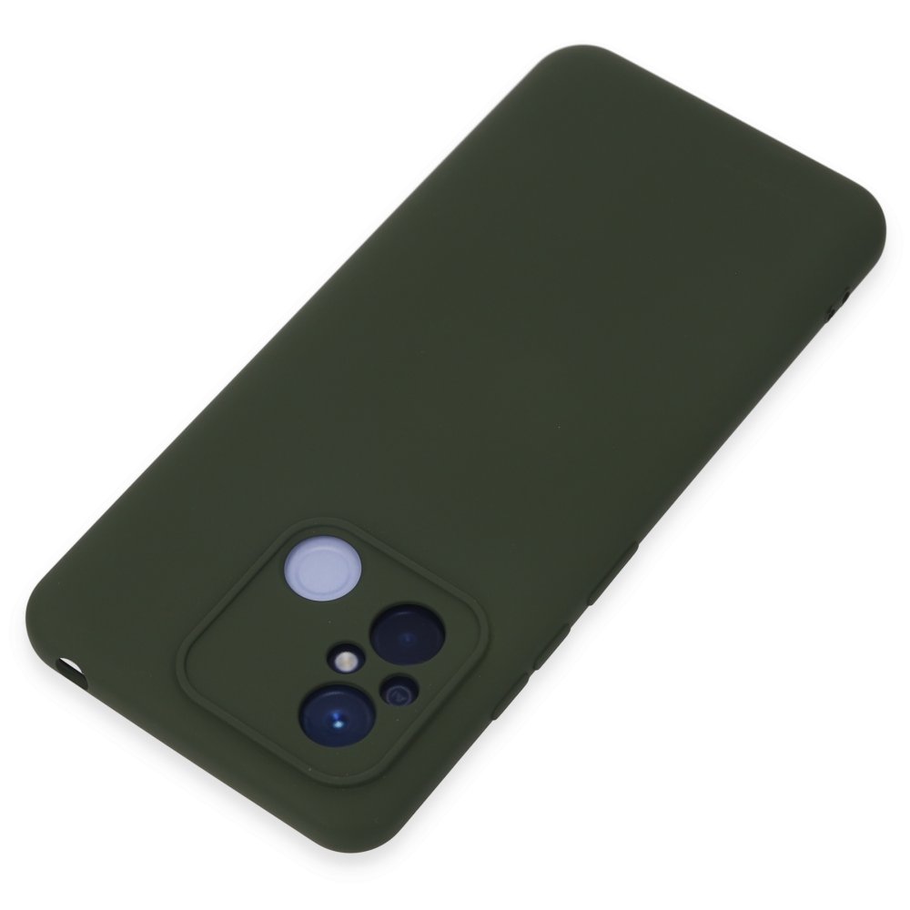 Newface Xiaomi Redmi 12C Kılıf Nano içi Kadife Silikon - Koyu Yeşil
