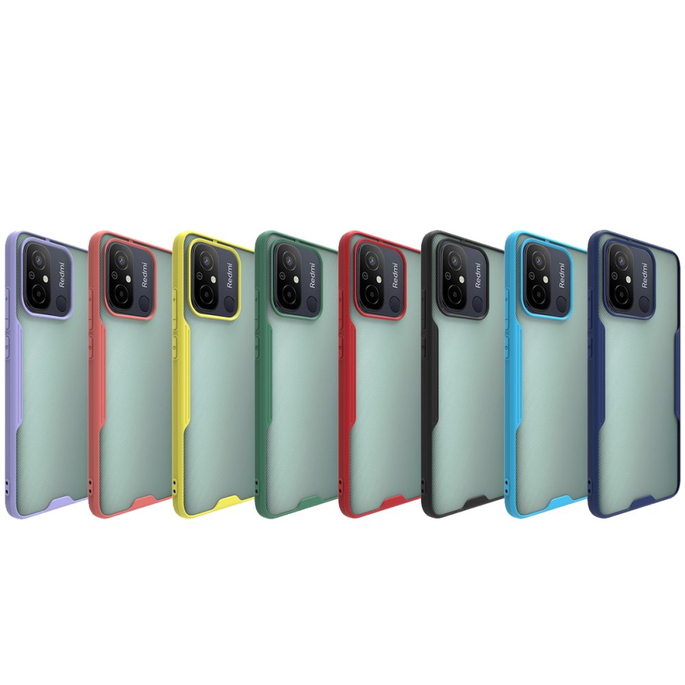 Newface Xiaomi Redmi 12C Kılıf Platin Silikon - Mavi