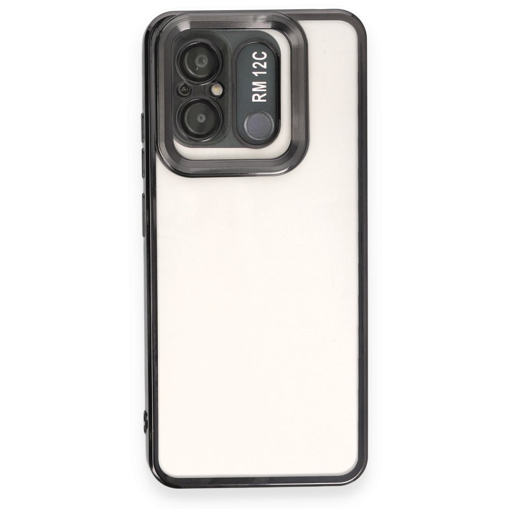 Newface Xiaomi Redmi 12C Kılıf Slot Silikon - Siyah