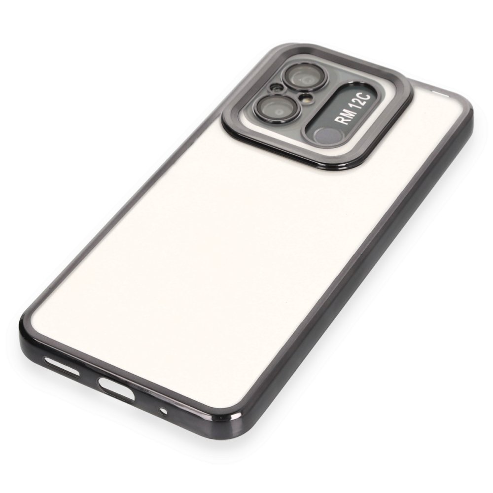 Newface Xiaomi Redmi 12C Kılıf Slot Silikon - Siyah