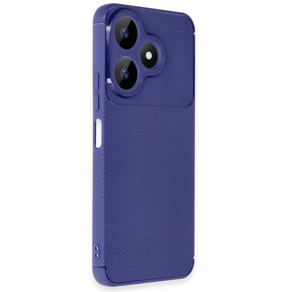 Newface Xiaomi Redmi 13 4G Kılıf Auto Focus Karbon Kapak - Lacivert