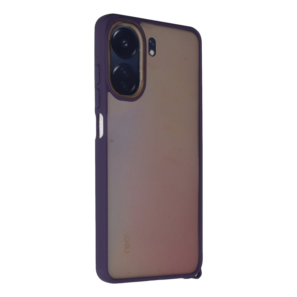 Newface Xiaomi Poco C65 Kılıf Elegant Kapak - Derin Mor