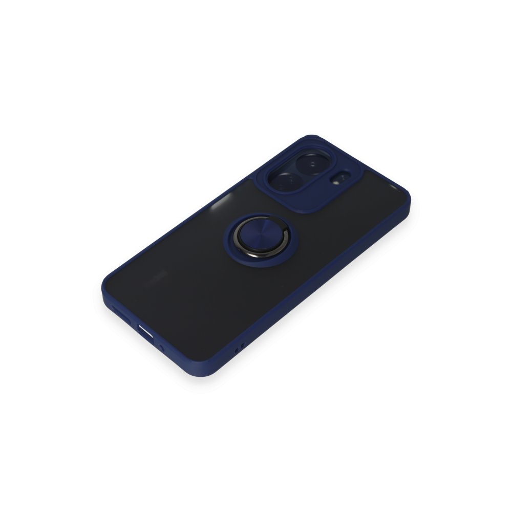 Newface Xiaomi Redmi 13C Kılıf Montreal Yüzüklü Silikon Kapak - Lacivert