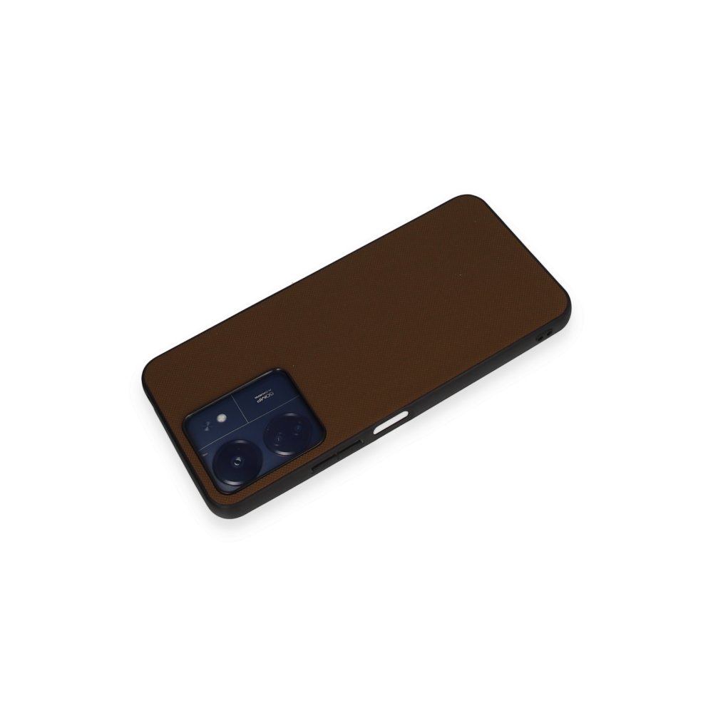 Newface Xiaomi Redmi 13C Kılıf Taft Kapak - Kahverengi
