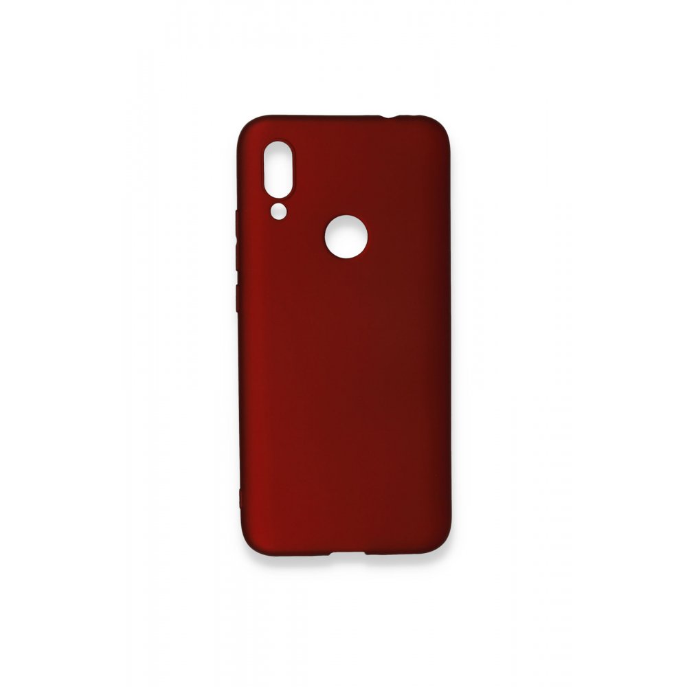 Newface Xiaomi Redmi 7 Kılıf First Silikon - Bordo