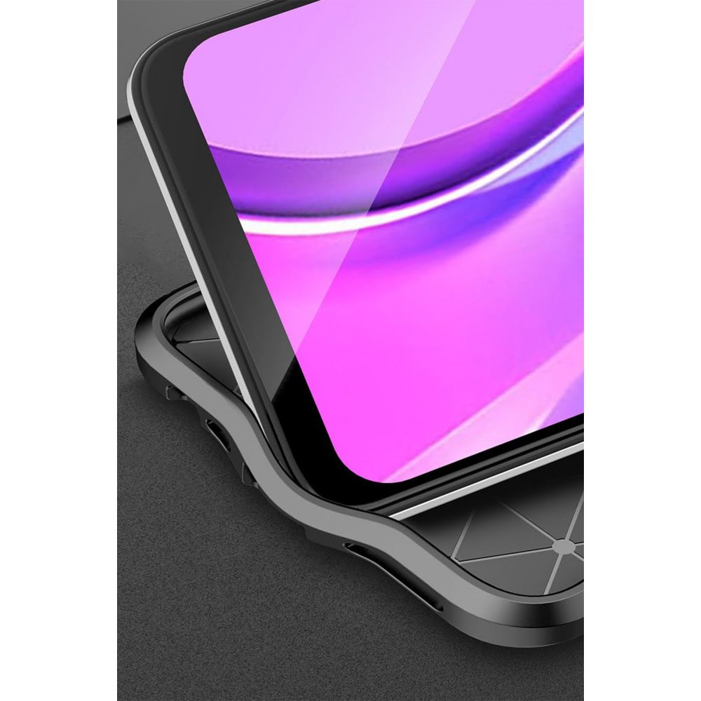 Newface Xiaomi Redmi 9 Kılıf Focus Derili Silikon - Lacivert