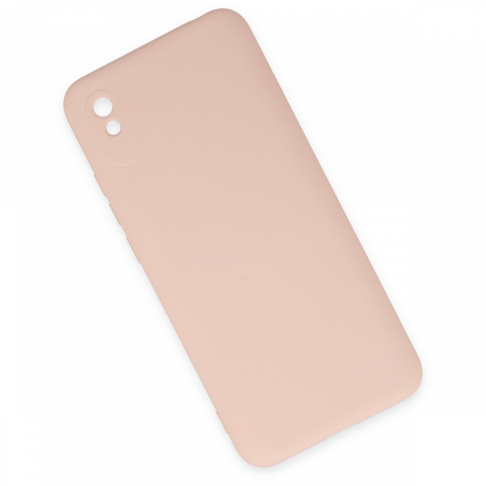 Newface Xiaomi Redmi 9A Kılıf Nano içi Kadife Silikon - Pudra
