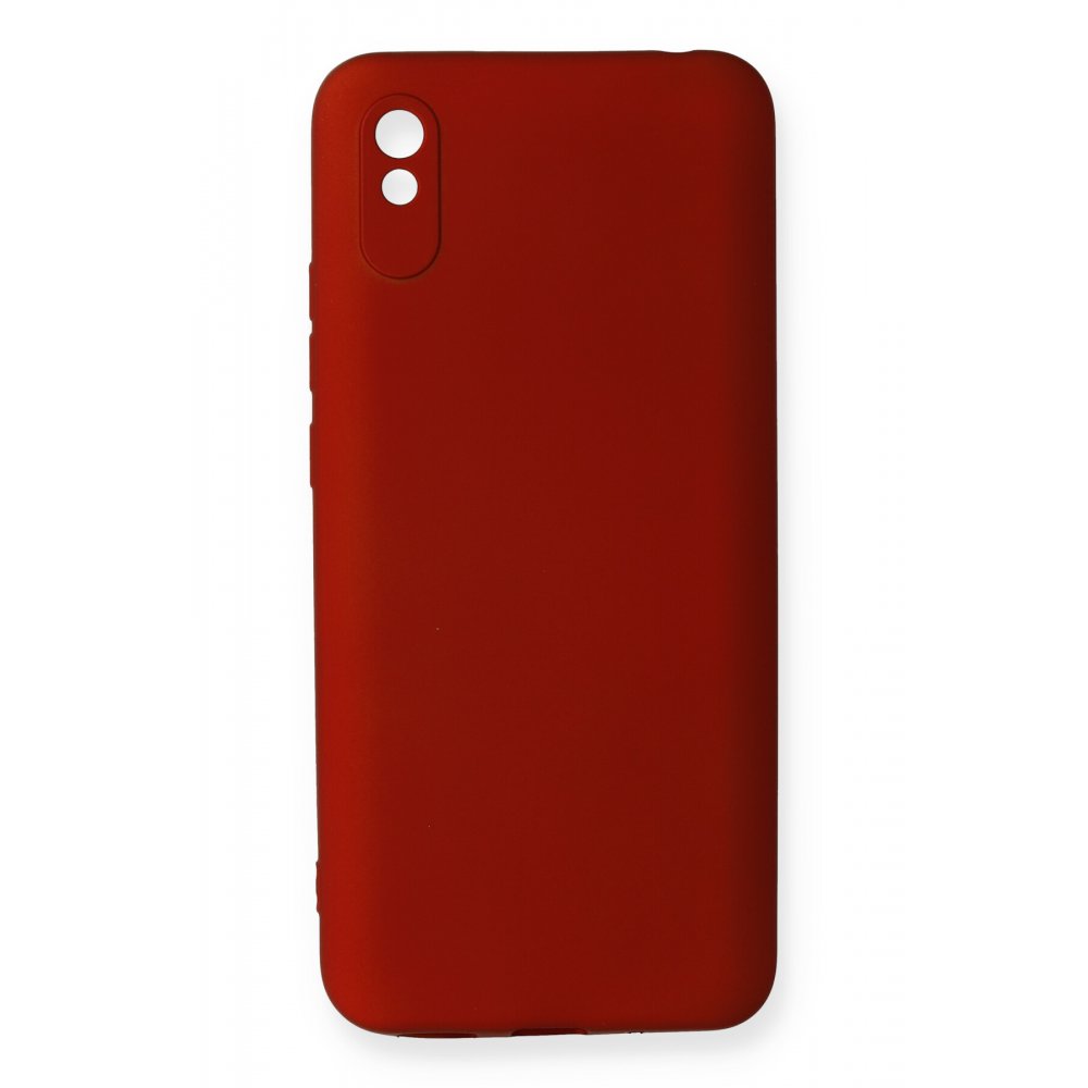 Newface Xiaomi Redmi 9A Kılıf First Silikon - Bordo