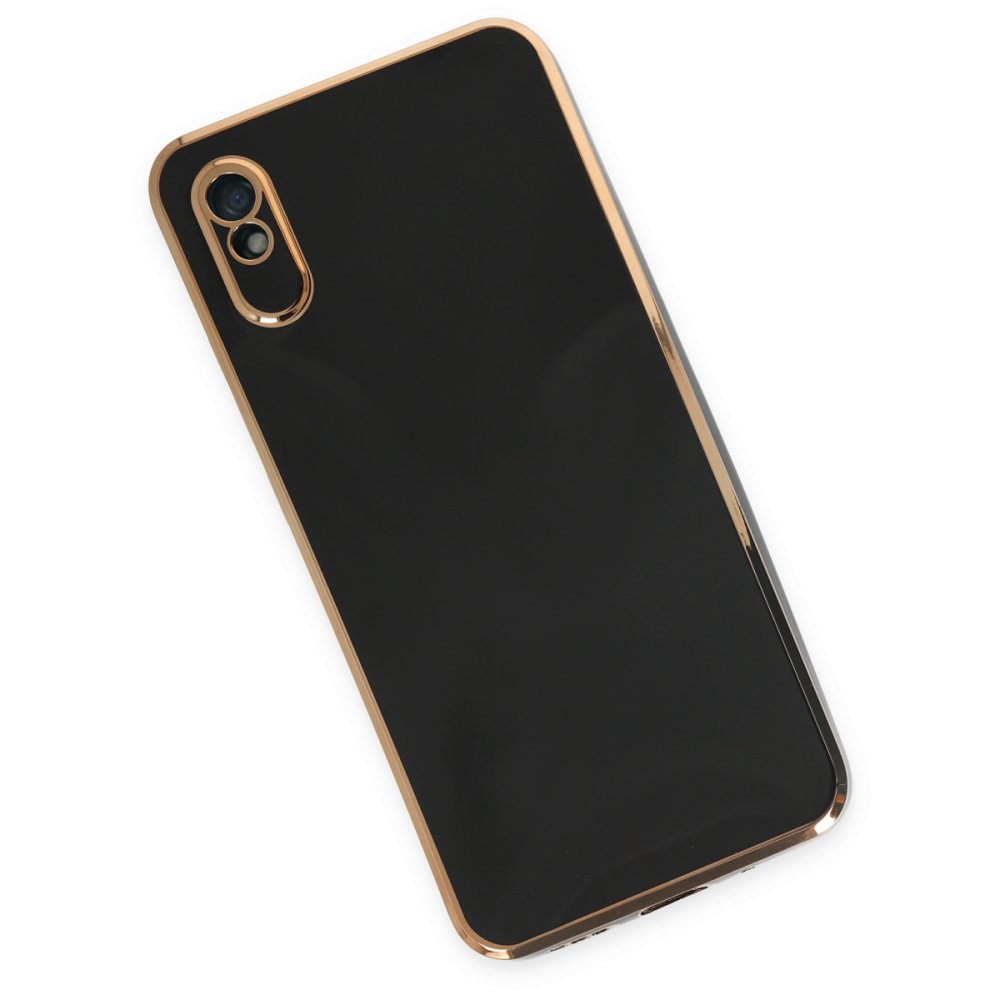 Newface Xiaomi Redmi 9A Kılıf Volet Silikon - Siyah