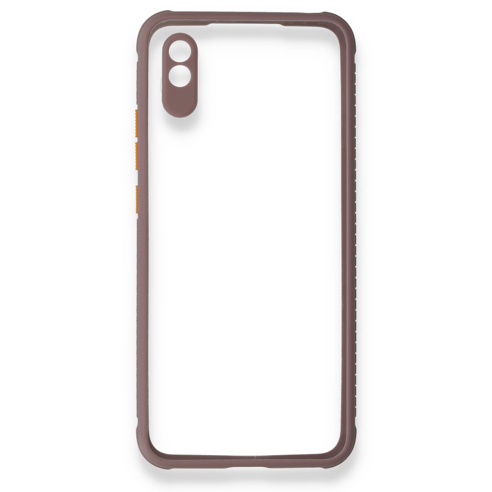 Newface Xiaomi Redmi 9A Kılıf Miami Şeffaf Silikon - Açık Mor