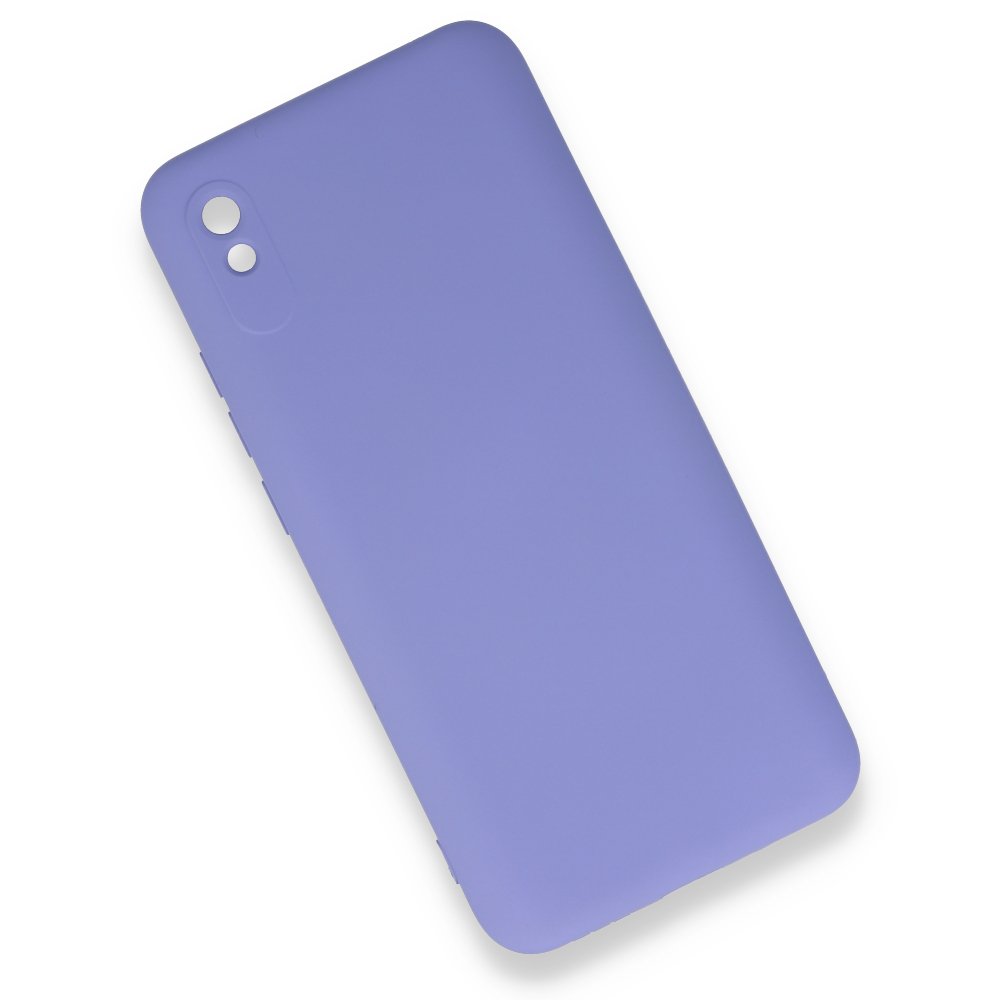 Newface Xiaomi Redmi 9A Kılıf Nano içi Kadife Silikon - Lila