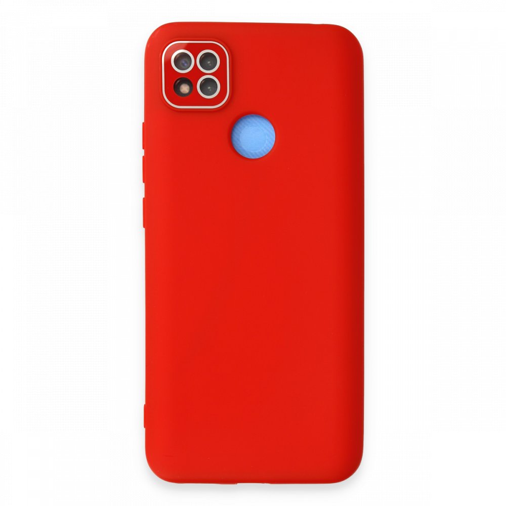 Newface Xiaomi Redmi 9C Kılıf Lansman Glass Kapak - Kırmızı