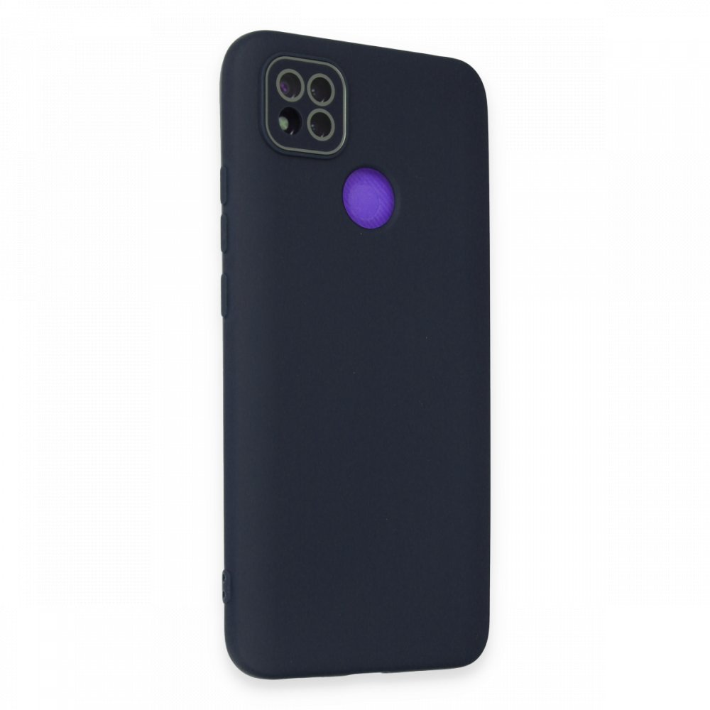 Newface Xiaomi Redmi 9C Kılıf Lansman Glass Kapak - Lacivert