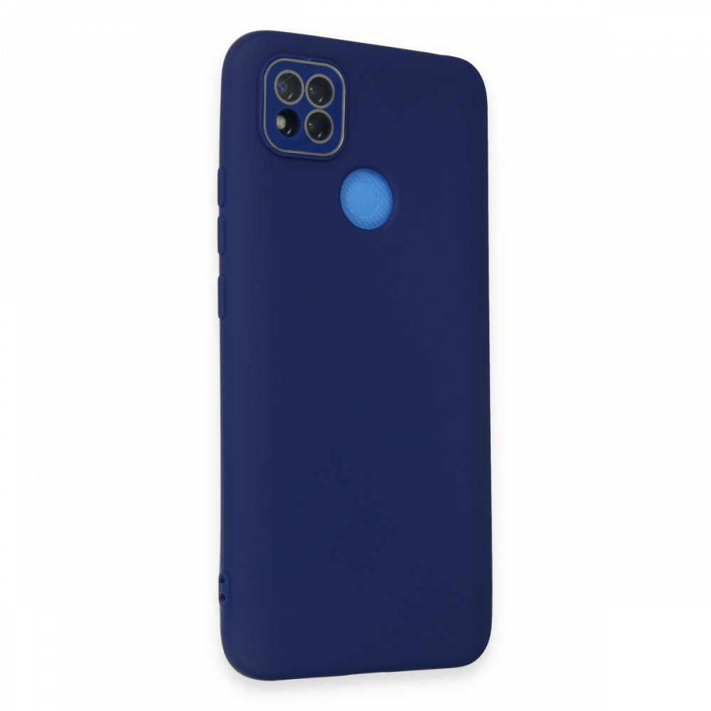 Newface Xiaomi Redmi 9C Kılıf Lansman Glass Kapak - Sky Blue