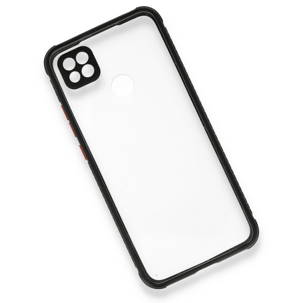 Newface Xiaomi Redmi 9C Kılıf Miami Şeffaf Silikon - Siyah