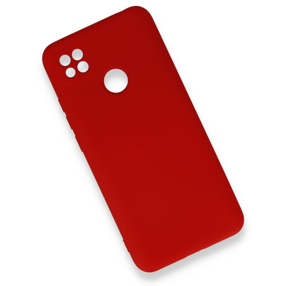 Newface Xiaomi Redmi 9C Kılıf Nano içi Kadife  Silikon - Kırmızı