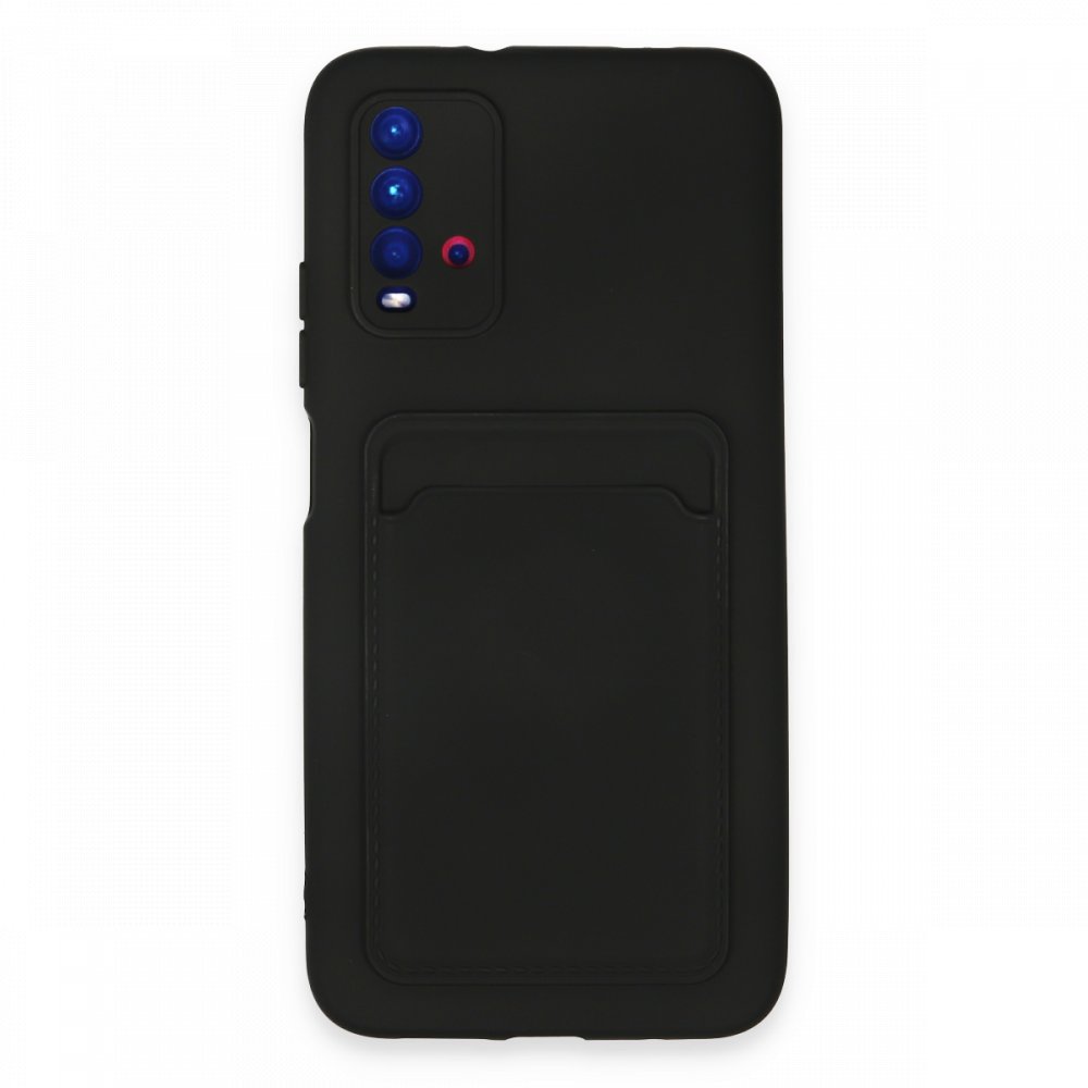 Newface Xiaomi Redmi 9T Kılıf Kelvin Kartvizitli Silikon - Siyah