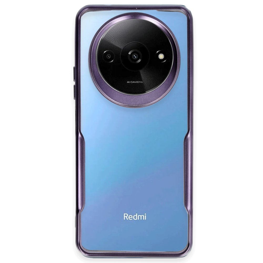 Newface Xiaomi Redmi A3 4G Kılıf Boyi Silikon Kapak - Derin Mor