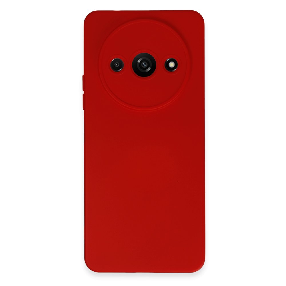Newface Xiaomi Redmi A3 4G Kılıf Nano içi Kadife Silikon - Kırmızı