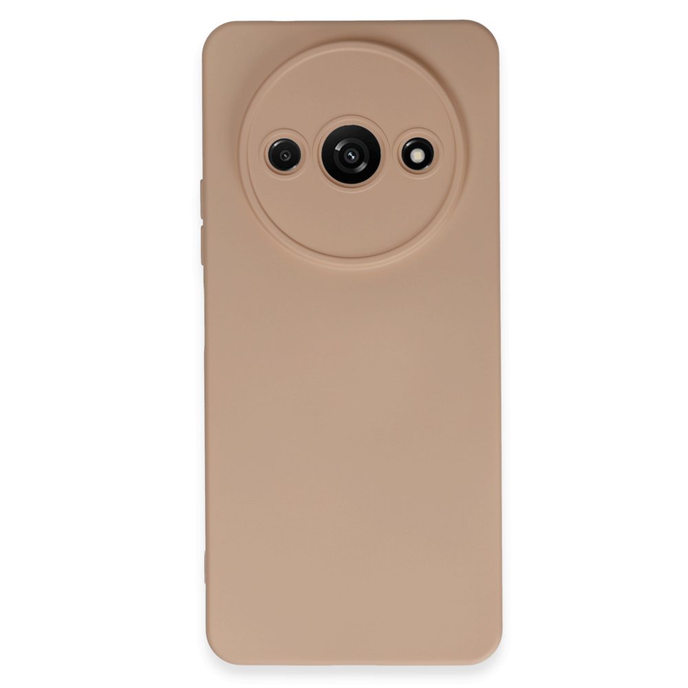 Newface Xiaomi Redmi A3 4G Kılıf Nano içi Kadife Silikon - Pudra