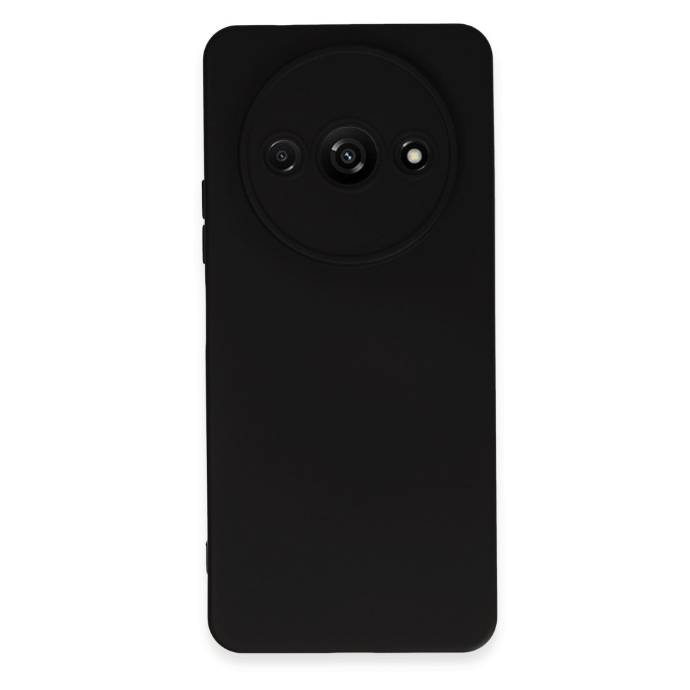 Newface Xiaomi Redmi A3 4G Kılıf Nano içi Kadife Silikon - Siyah