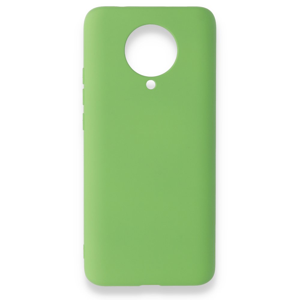 Newface Xiaomi Pocophone F2 Pro Kılıf Nano içi Kadife  Silikon - Yeşil