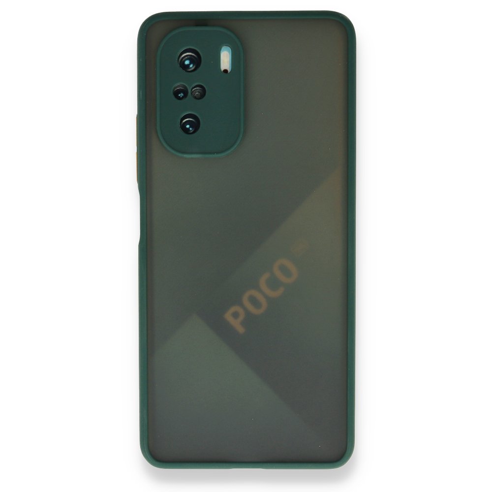 Newface Xiaomi Redmi K40 Kılıf Montreal Silikon Kapak - Yeşil