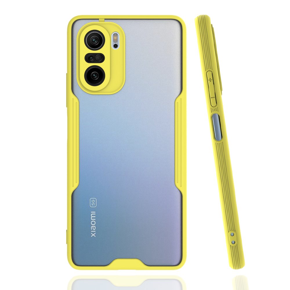 Newface Xiaomi Redmi K40 Kılıf Platin Silikon - Sarı