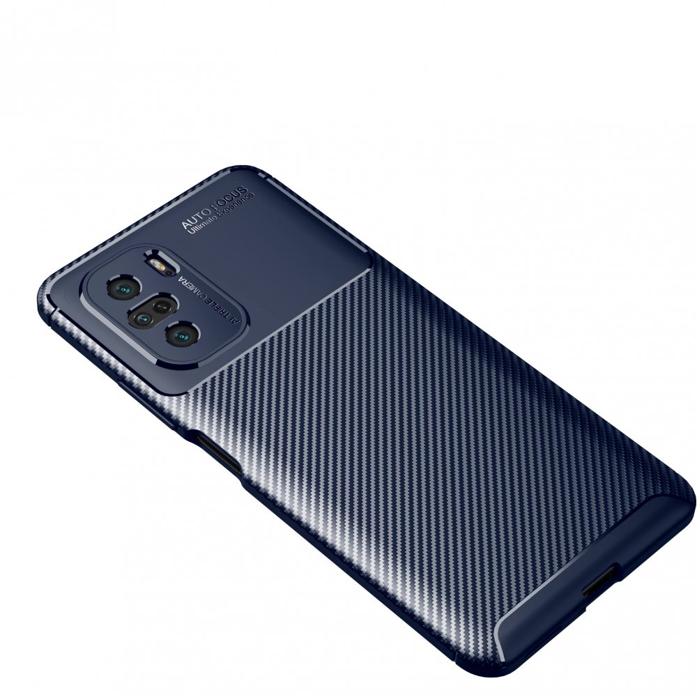 Newface Xiaomi Redmi K40 Pro Kılıf Auto Focus Karbon Kapak - Lacivert