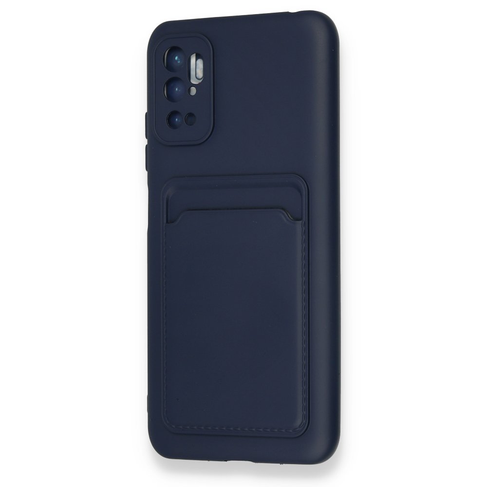 Newface Xiaomi Redmi Note 10 5G Kılıf Kelvin Kartvizitli Silikon - Lacivert